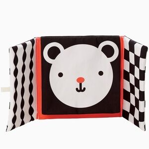 Black and White Bear Baby Book